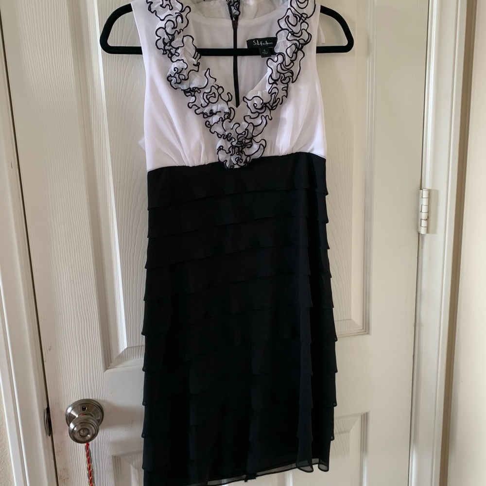 Black and white dress